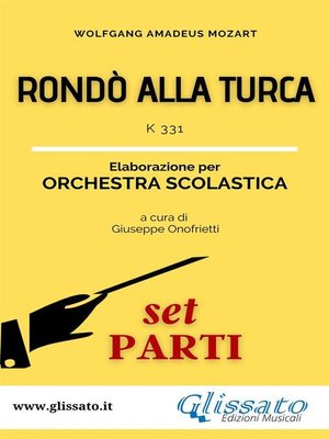 cover image of Rondò alla turca--orchestra scolastica smim/liceo (set parti)